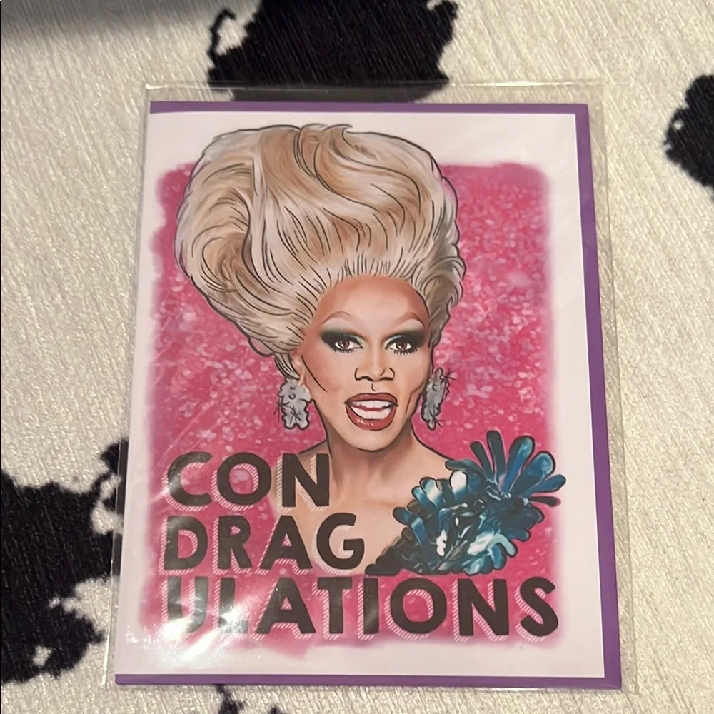 NWT Rupaul’s Drag Race Congratulations card